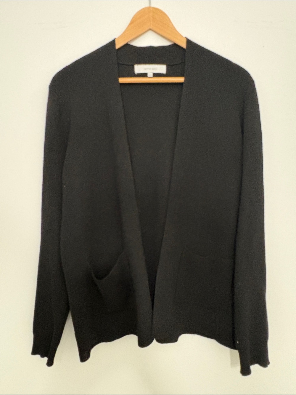 Verve Ami Black Open-Front Women's Cardigan